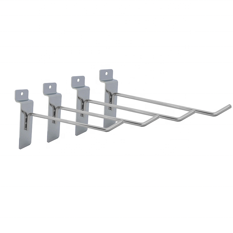 150 / 200 / 300 / 400mm heavy duty Chrome Matel hooks / Slatwall hooks / slat panel accessories / pegboard hooks