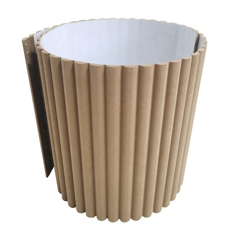 ribbed flexible /bendable curved wood   panel MDF  fluted wood panels 3 d wall decoration  board