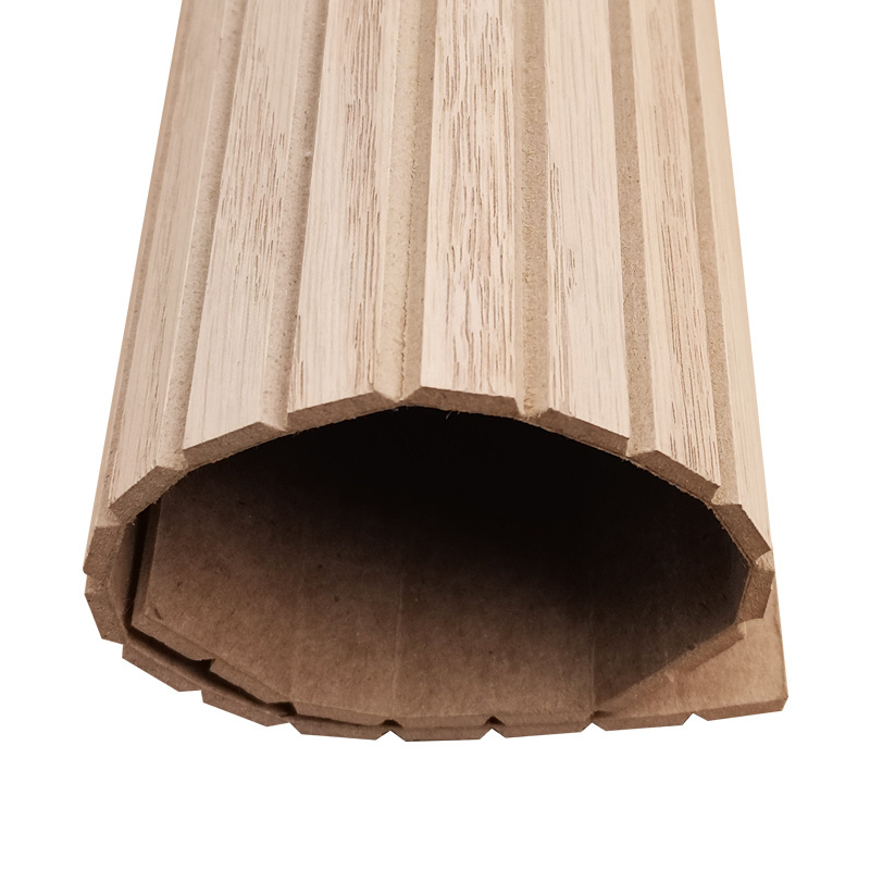 oak basement flexible MDF wall Panel , column Wrap / pole wrap