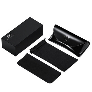 foldable custom leather sunglasses cases logo luxury sunglasses soft packing case sunglasses case set