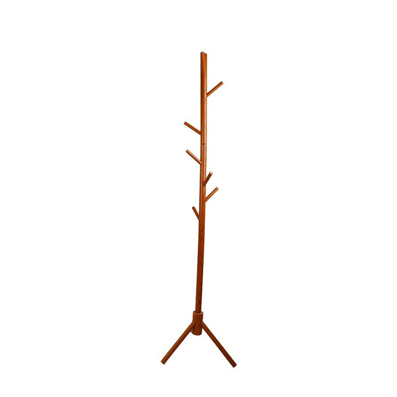 factory Choosing Corner Wooden Coat Rack solid wood standing simple coat rack Triangle Stand Clothes Hanging Living Room