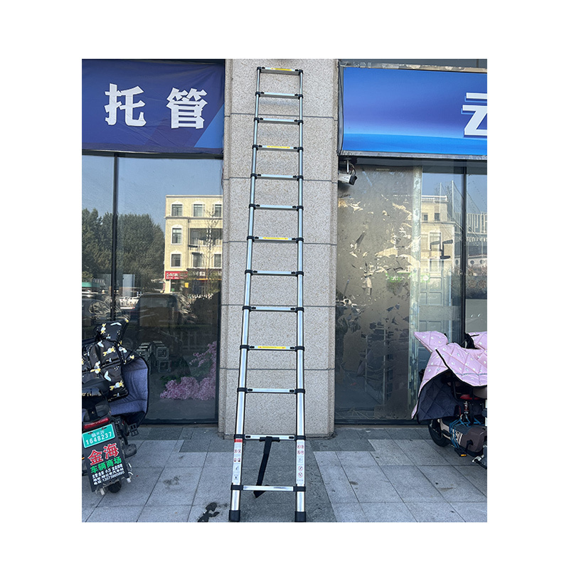 steel platform Single-sided telescopic ladder portable Industrial ladder wall mounted scaffolding parts used ladders for sale