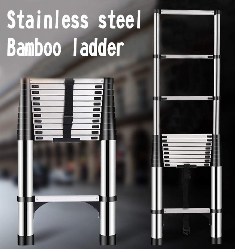 steel platform Single-sided telescopic ladder portable Industrial ladder wall mounted scaffolding parts used ladders for sale