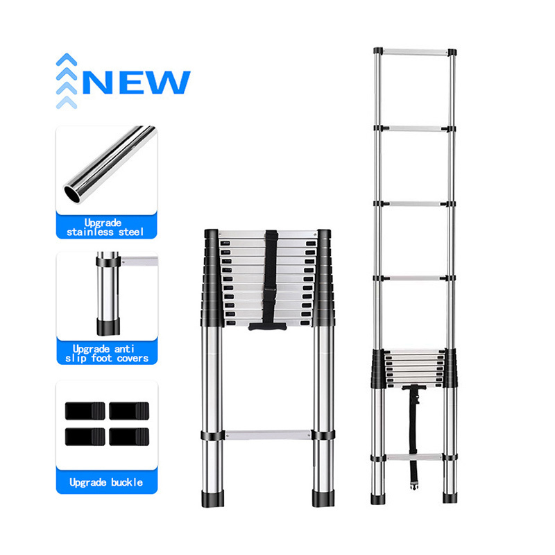 steel platform Single-sided telescopic ladder portable Industrial ladder wall mounted scaffolding parts used ladders for sale