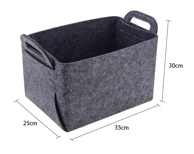 New Design Felt Storage Basket Collapsible Storage Basket Laundry Basket With Handle