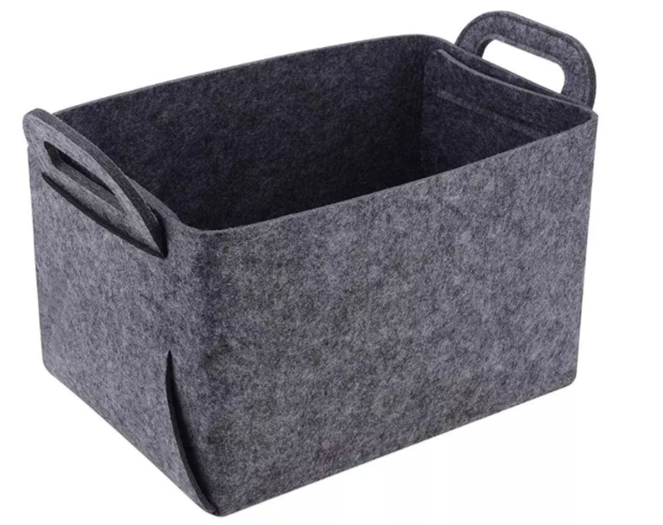 New Design Felt Storage Basket Collapsible Storage Basket Laundry Basket With Handle