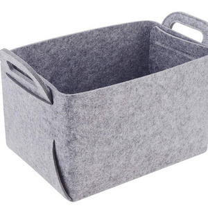 New Design Felt Storage Basket Collapsible Storage Basket Laundry Basket With Handle