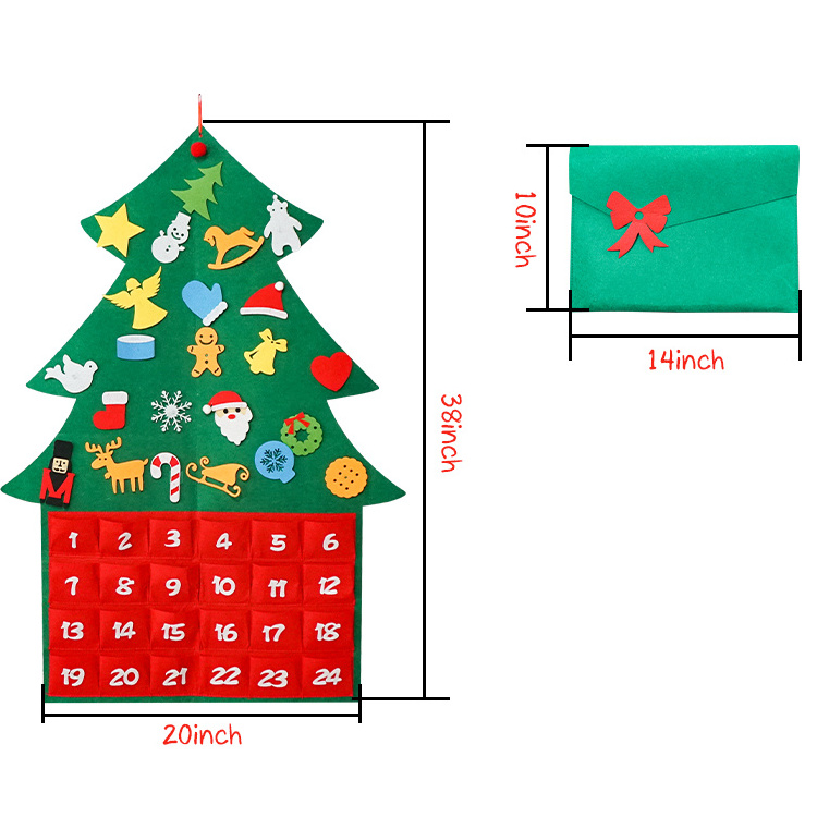 Cheap christmas tree felt decorations christmas decorations wall hanging