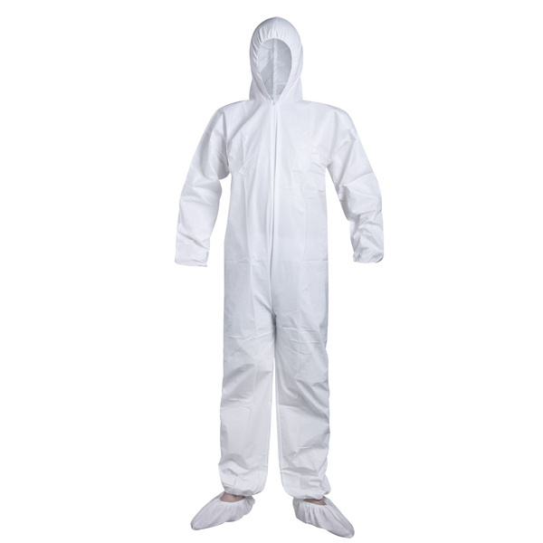 Disposable Waterproof Microporous Protective Coverall Hooded Paint Overall