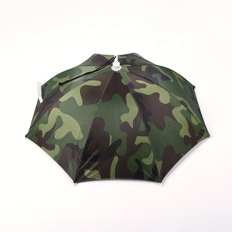 High quality 17 inch children kids camo camouflage hat umbrella wholesale