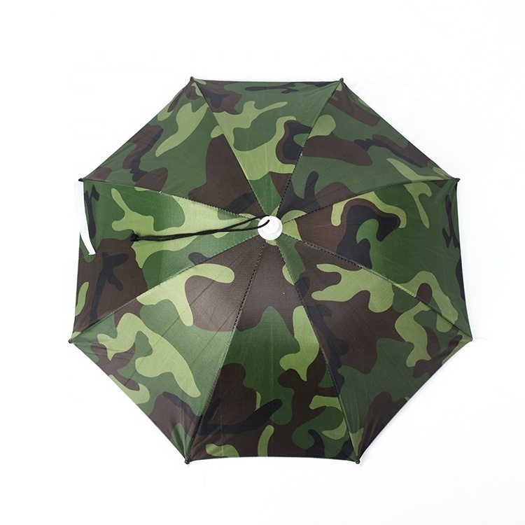 High quality 17 inch children kids camo camouflage hat umbrella wholesale