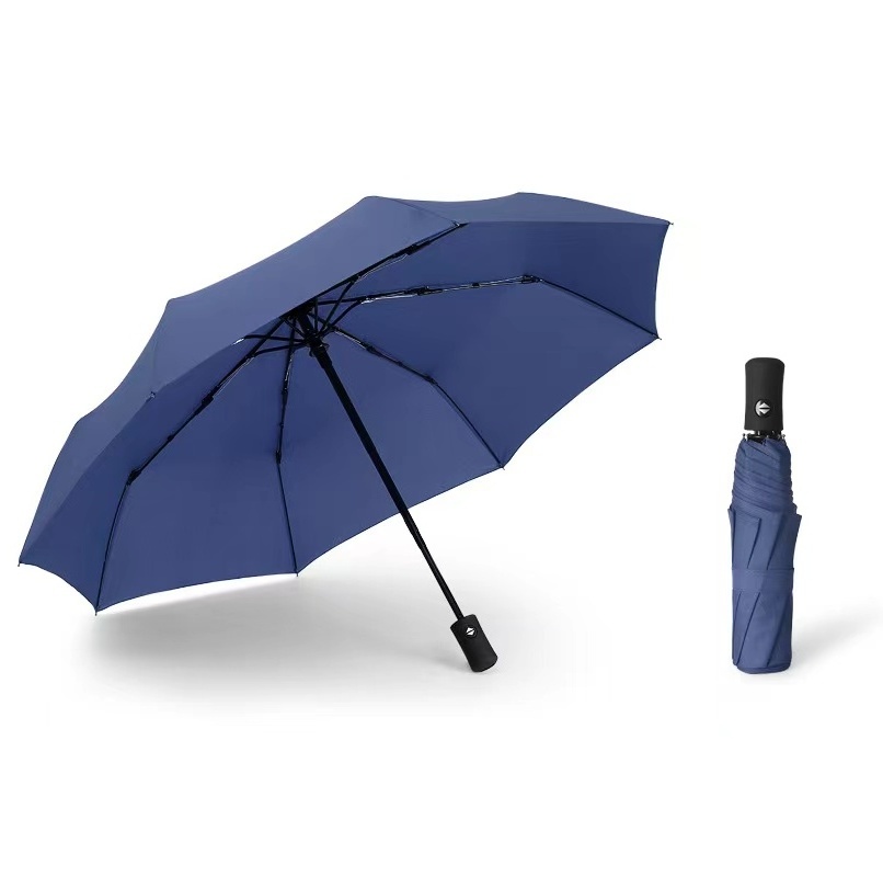 Chinese Manufacturer High Quality Promotional 3 Folding Umbrellas, Wholesale Cheap Customized Rain Umbrellas With Logo Prints