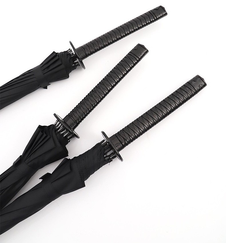 auto open straight katana umbrella samurai katana