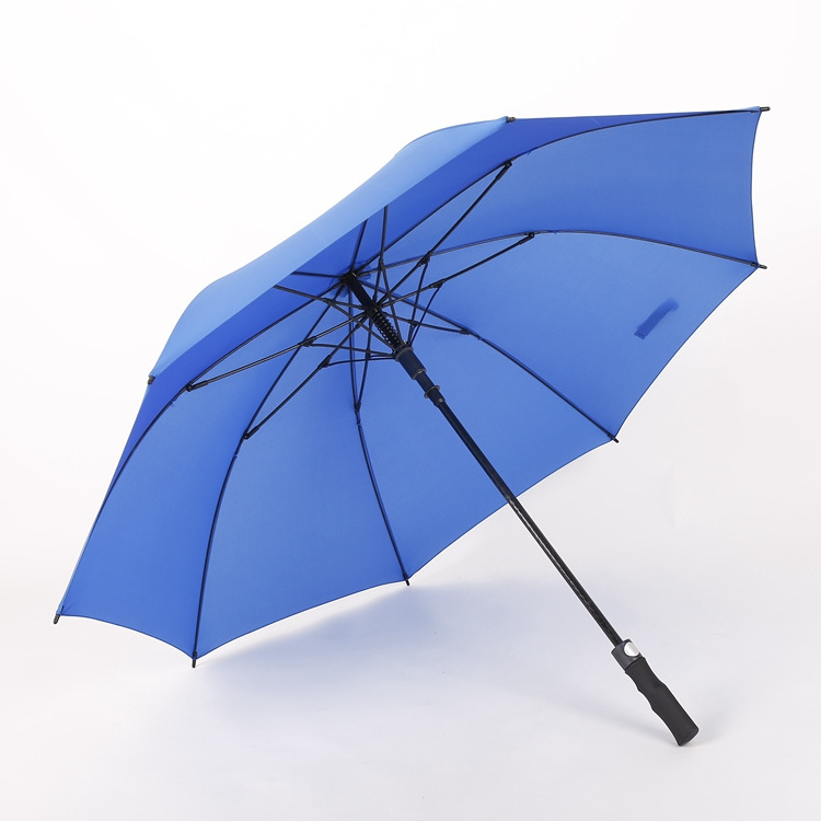 High quality windproof automatic open golf eva handle rain umbrella parasol wholesale