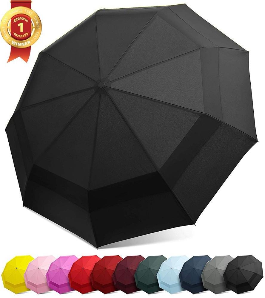 New Style fullcolor Travel Umbrella Sunproof Windproof Double Canopy Construction fully-automatic umbrella