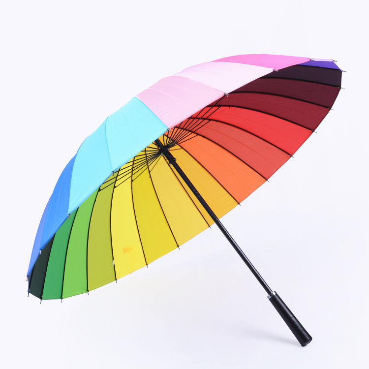 popular special rainbow spiral fancy straight umbrella