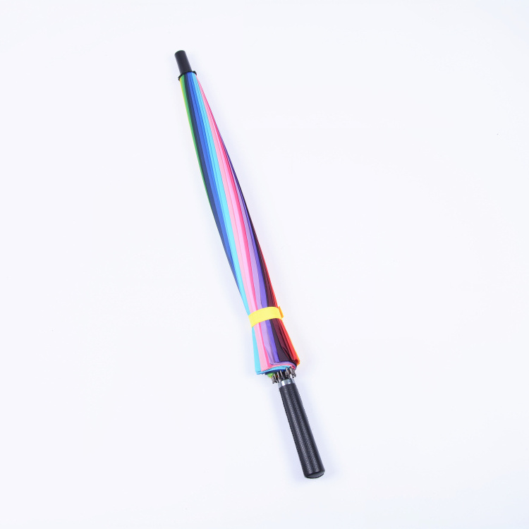 popular special rainbow spiral fancy straight umbrella