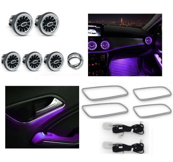 Ambient Light For Mercedes Benz CLA W117 GLA X156 Interior Door Trim Air Vents Car light decor