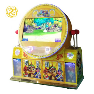 Two player Coin operated video hit games arcade  joy hammer game machine  with ticket redemption or gift