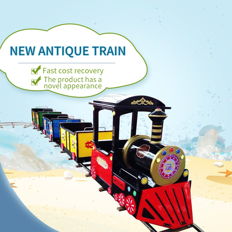 Outdoor Sightseeing Small Train Children's Amusement Equipment Scenic Area Park Electric Rail Train