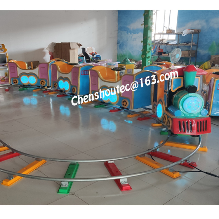 Amusement Park Train Track Train Ride Kids Electric Track train For Sale