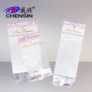 Self adhesive seal plastic bags translucent white materials sleeve for accessories