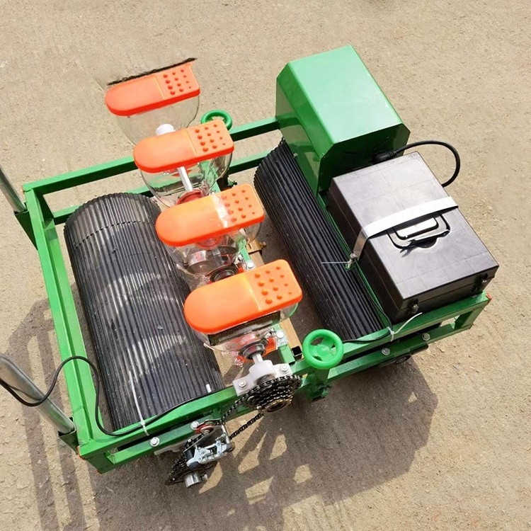 seed planter manual hand push  small grass seed and fertilizer okra vegetable seed planter for tractor