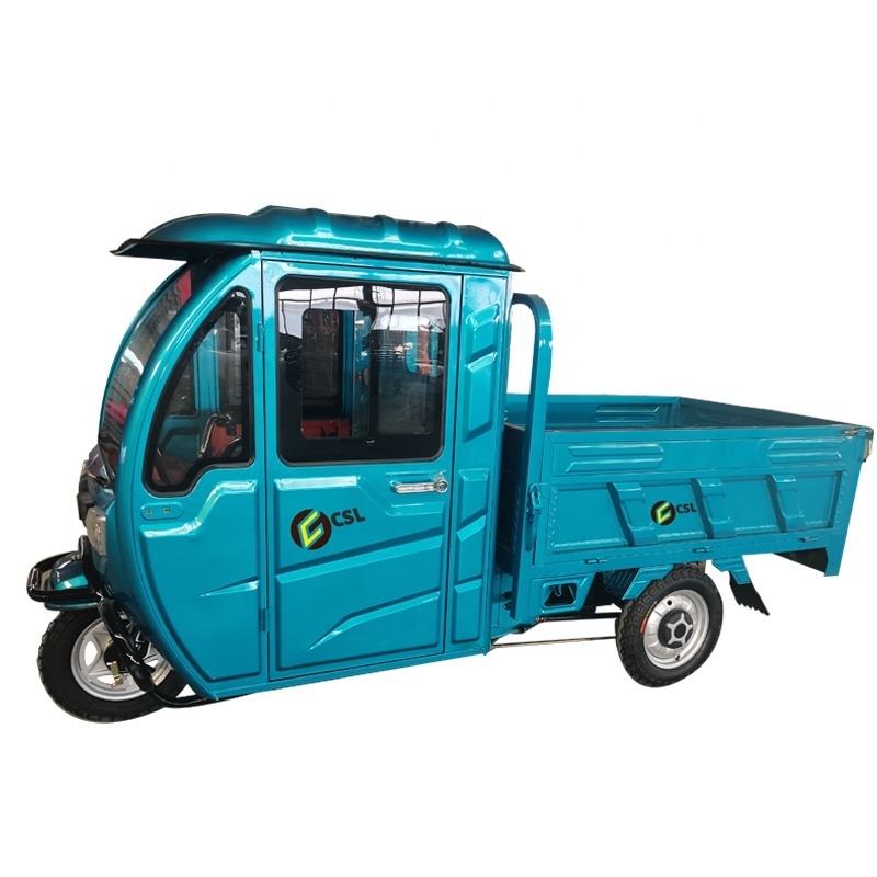 heavy duty agricultural vehicle closed electric tricycles 3 wheel electric cargo tuk tuk