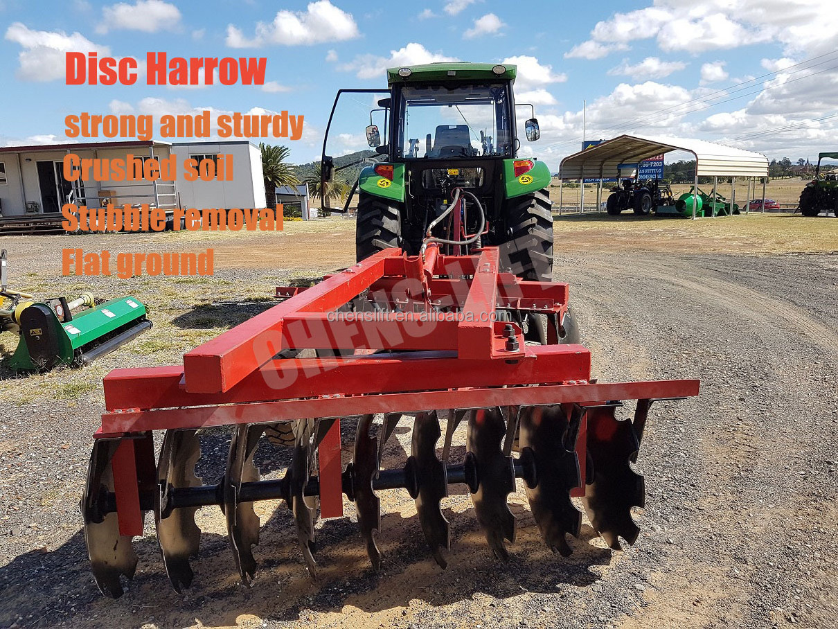 Disc harrow plough for tractor agricultural inplement 4ft spare parts gradas de disco rastra de discos agricola disk harrow