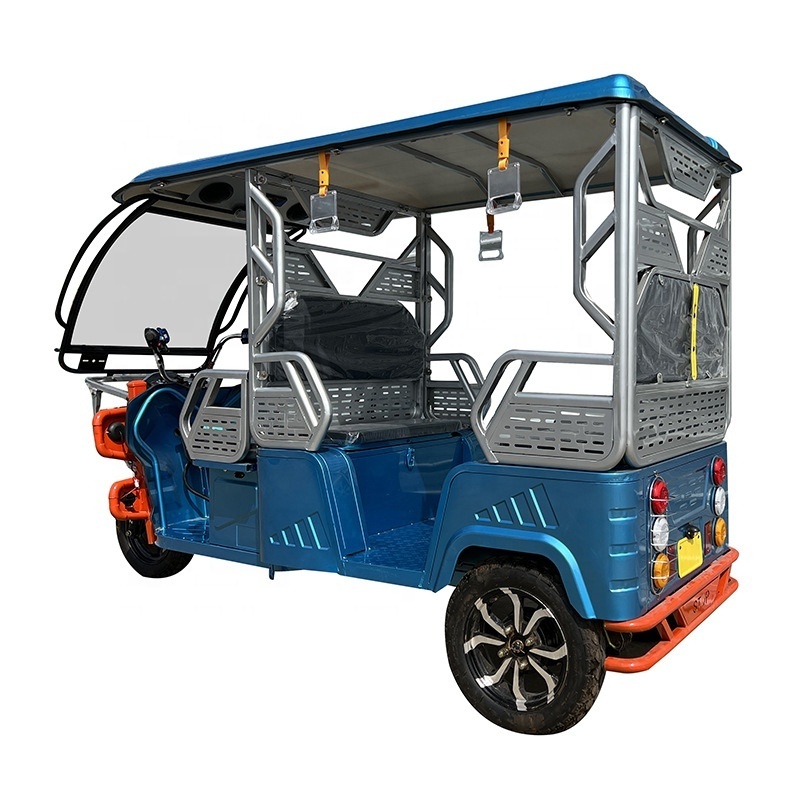 hot sale made in china adult 6 passengers 1000w motor 3 wheel electric mini taxi tuk tuk indian tricycle