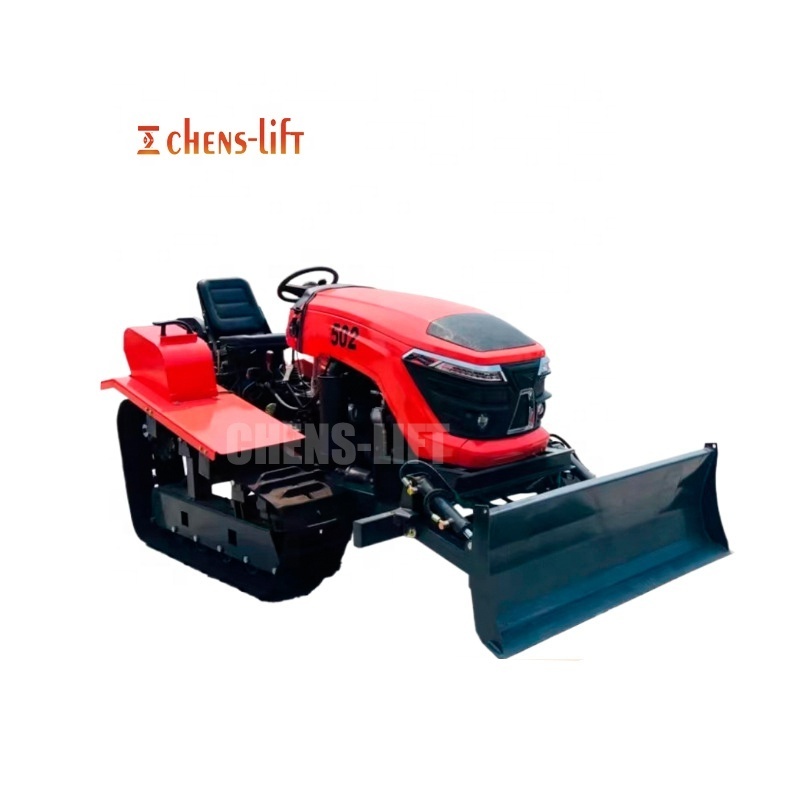 35hp ride on electric battery  farm tiller tractor mini crawler tractor rotary tiller 25hp