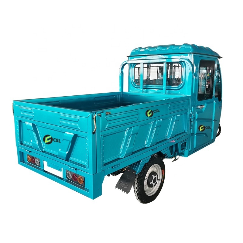 heavy duty agricultural vehicle closed electric tricycles 3 wheel electric cargo tuk tuk