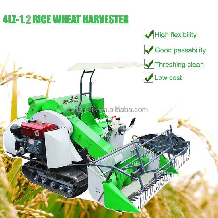 Rice harvesting tool machine paddy mini wheat rice barley oats harvester combine machine pakistan