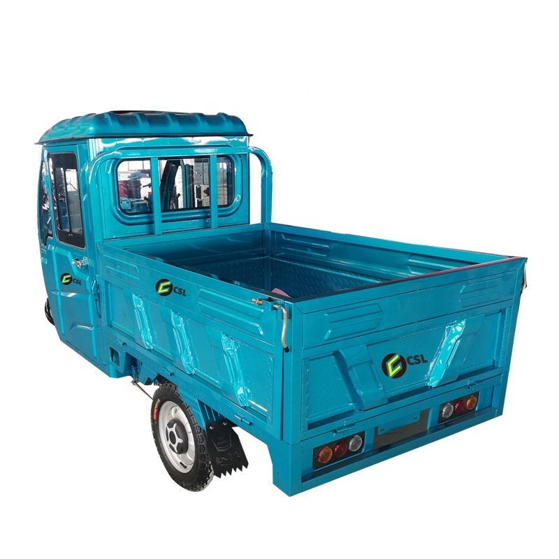 heavy duty agricultural vehicle closed electric tricycles 3 wheel electric cargo tuk tuk