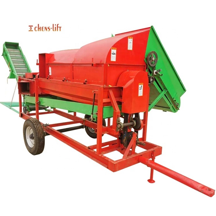 Green peanut picker groundnut mechanical tractor harvesting loom little roller machine peanut picker for sale