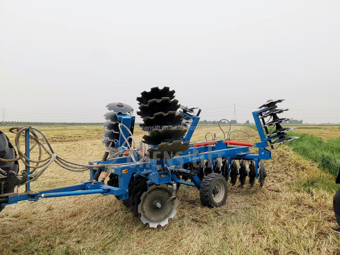 Offset 18discs 3 point disc harrow for sale tractor disc plough farm machine