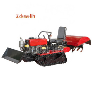 35hp ride on electric battery  farm tiller tractor mini crawler tractor rotary tiller 25hp