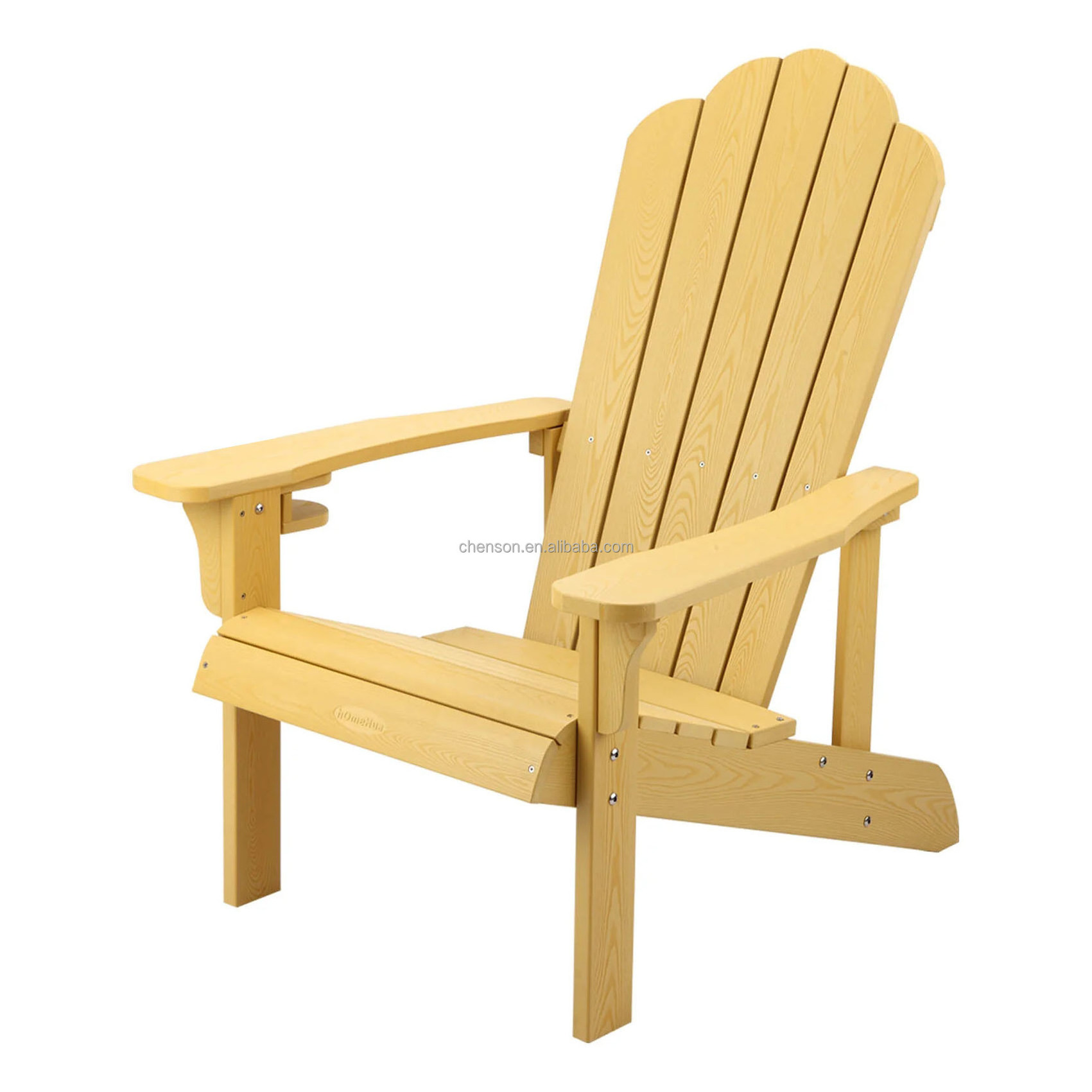 Mail Packing PS Plastic Wood Adirondack Chair in KD Structure Low Price Leisure Beach Chair