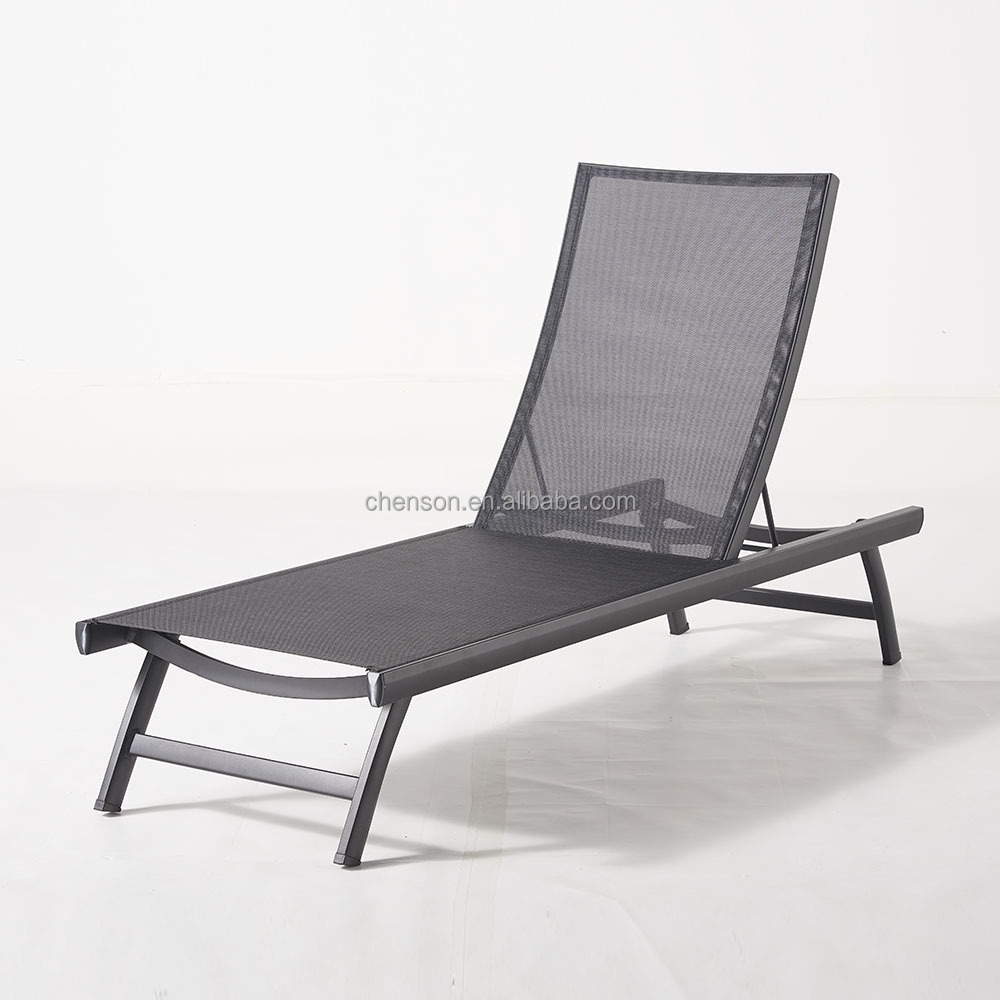 Aluminum Frame Leisure Sun Chaise Lounge Chair Beach Chair Folding Lounge