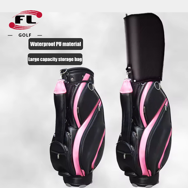 Factory direct sales PU material wear-resistant waterproof ladies golf bag