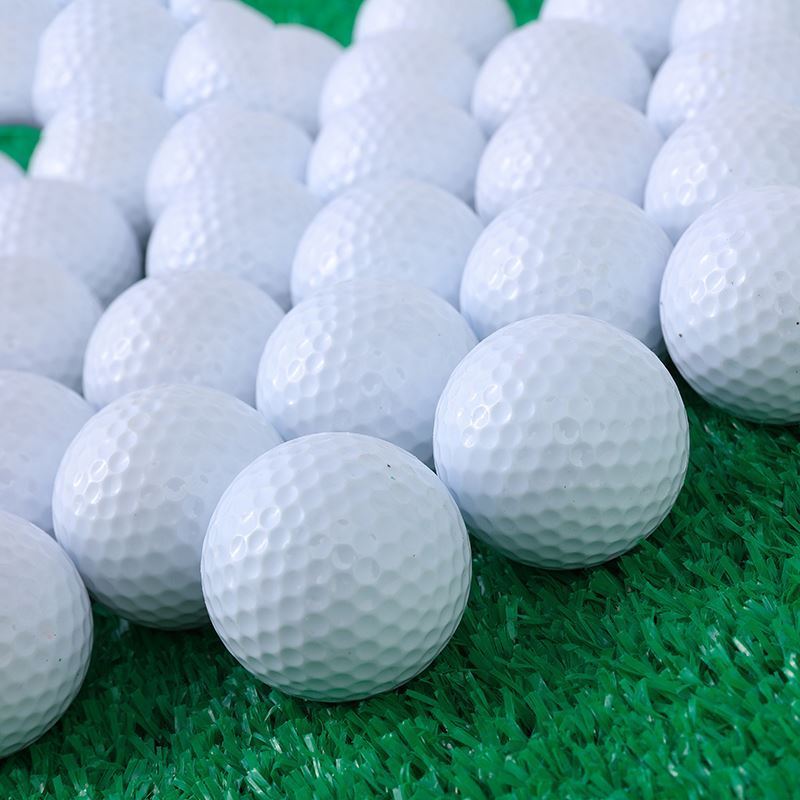 2 layer Customized logo bulk cheap golf practice ball  white  blank golf ball