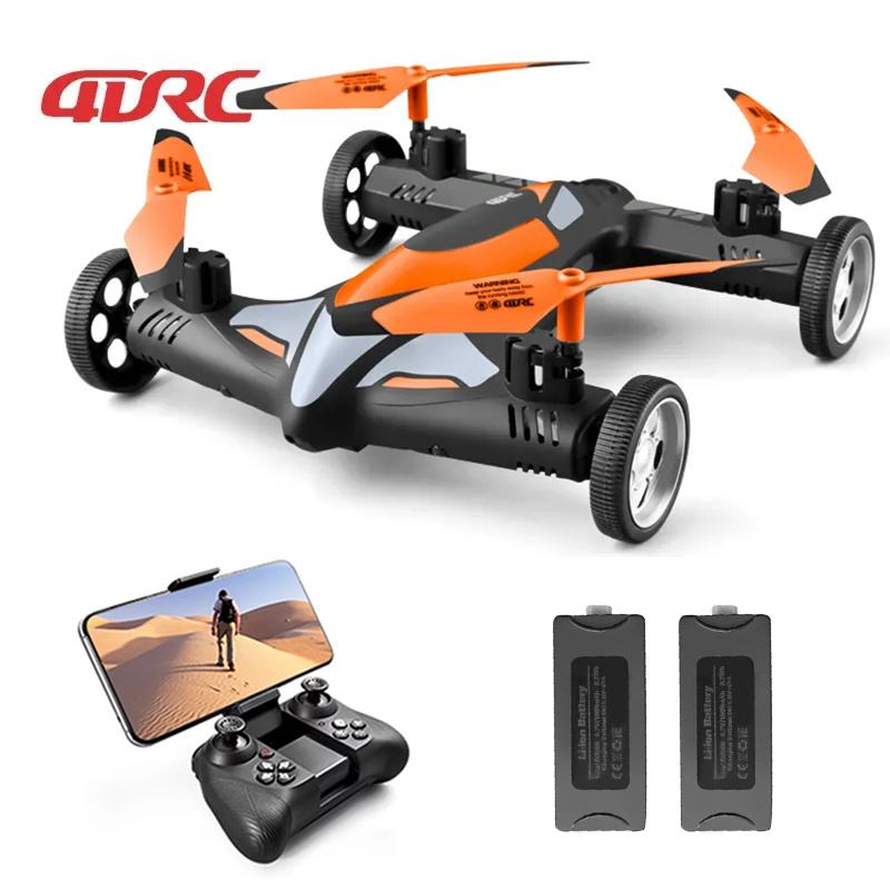 V11 RC Drone HD 4K Camera Remote Control Air-Ground Flying Car Dual Mode Toy WIFI FPV Transmission Airplane with LED Light