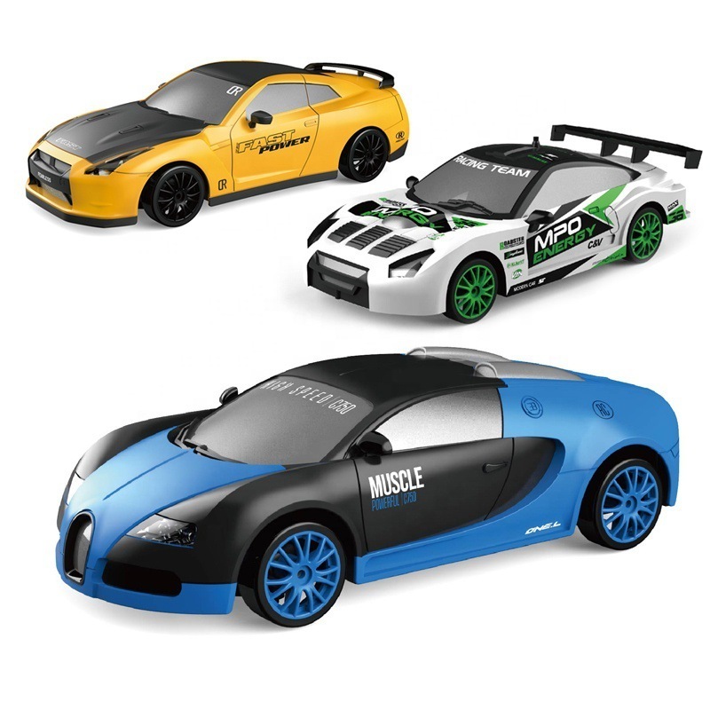 2.4g 1:24 Drift Rc Car 4wd Race Car Children Toys High Speed Full Function Racing Car With Spare Tire And Obstacle