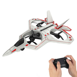 ZY221 360 Rotating One-key Landing Foam Glider Remote Control Airplane Quadcopter Stunt Fighter Aircraft Model Rc Plane