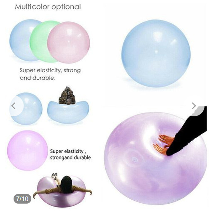 Extra-Large 120cm Unbreakable Inflatable Soft Outdoor Party Pool Body Bumper Water Magic Blow Up Giant Water Filled Bubble Ball