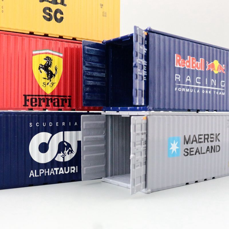 C15007 1pc N Scale 1:160 20ft Shipping Container With Painting