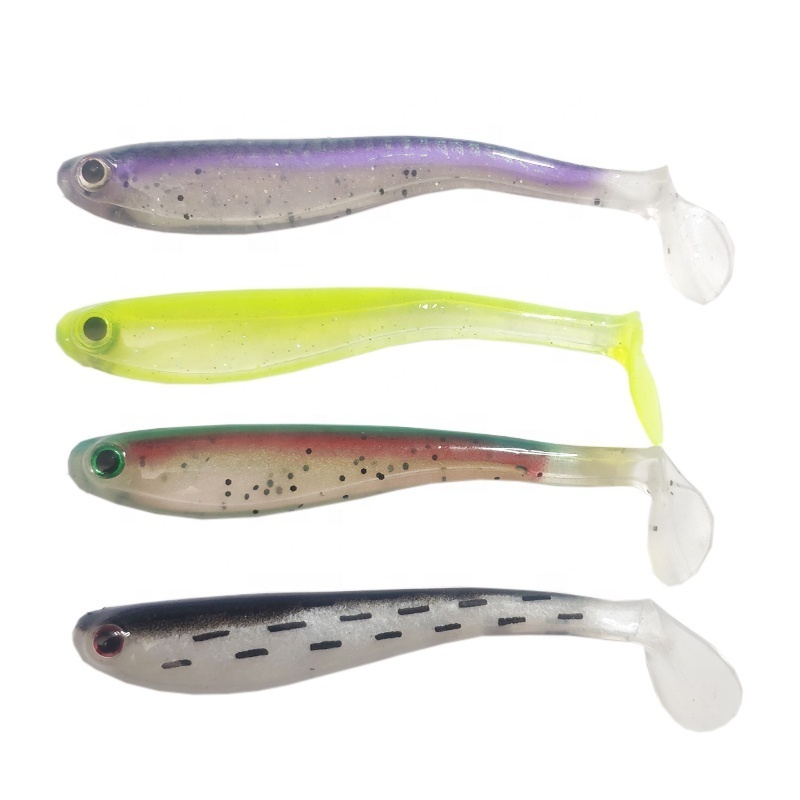 Soft Worm Bait T Tail Soft Bait Lures 4 inch 10g Soft Swimbait Soft Hollow Belly Lures