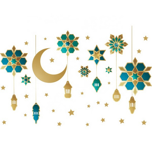 New Ramadan Lights Hanging Moon Clouds Bedroom Living Room Porch Middle East Home Wall Decoration Wall Stickers