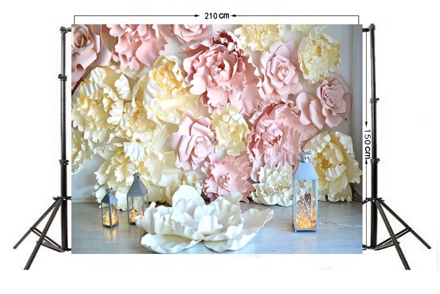 7x5ft 3D Flower Backdrop Flower Wall Decoration for Holiday Party Photography Backdrop for Birthday  Kids Newborn Photo Props