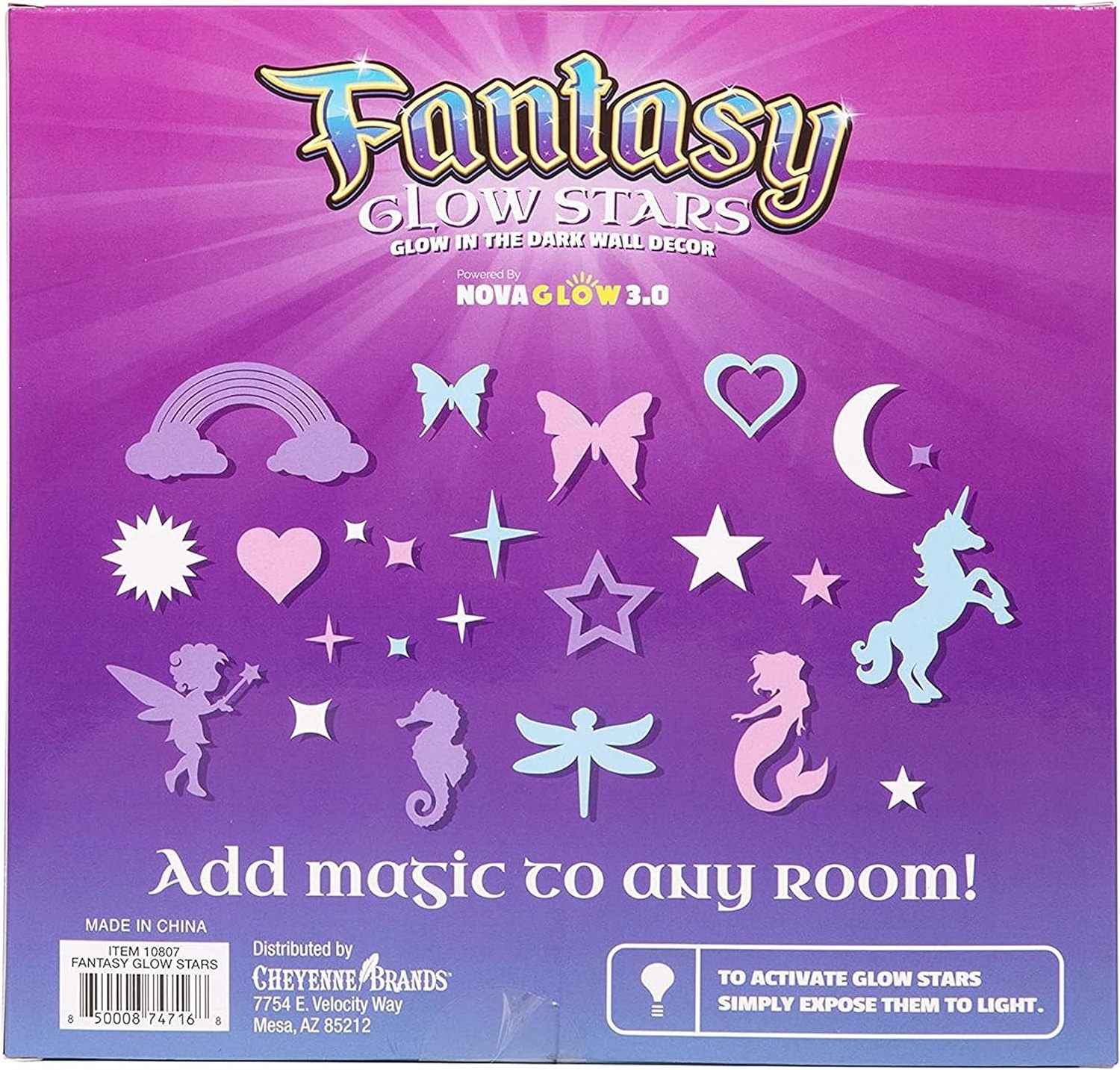 200pcs Glow Stars Ceiling Stickers Bright Star & Moons Room Decor Glowing Stickers Wall Stickers for Girls with Bonus Hearts